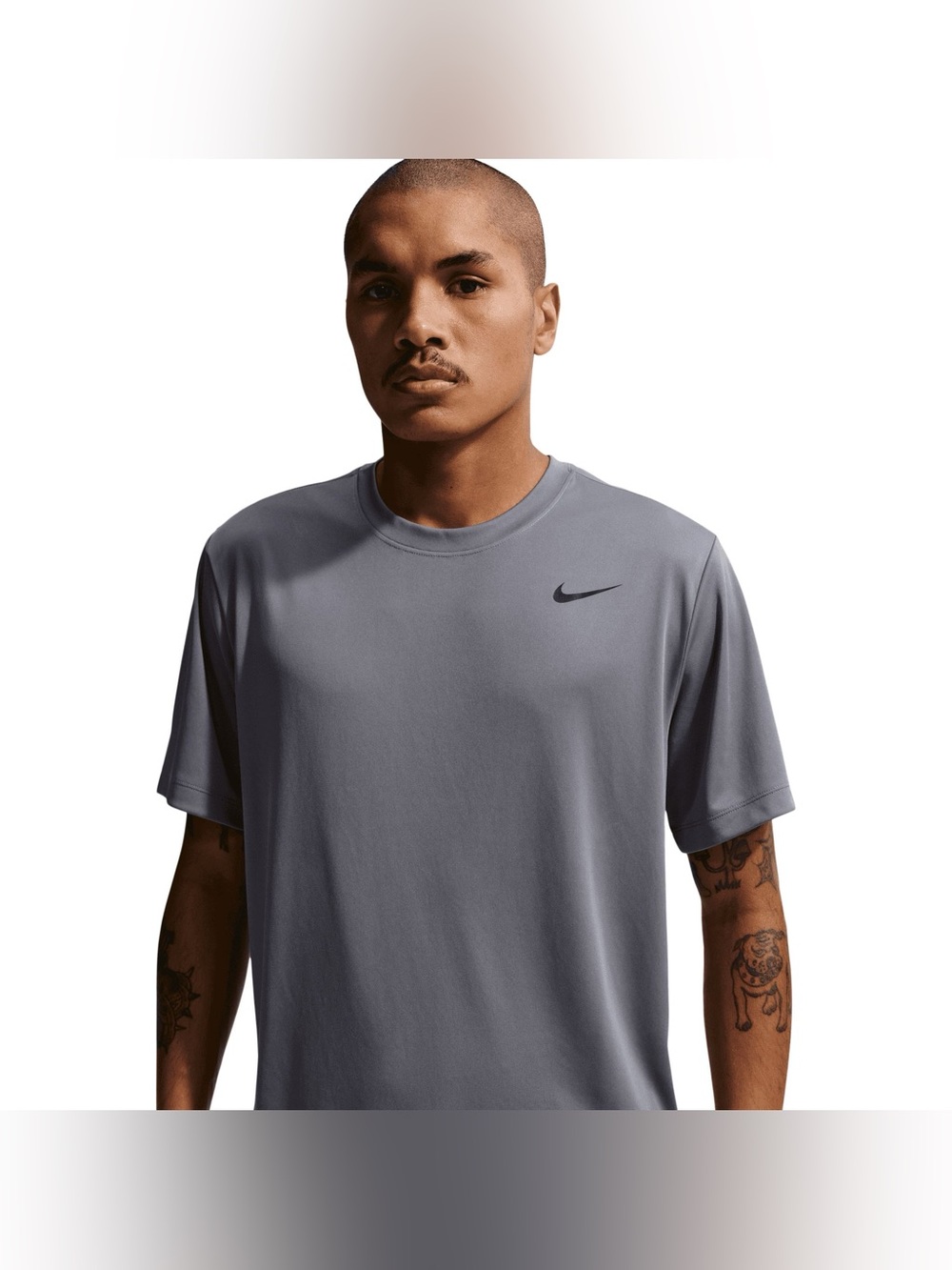 Nike Gray Dri-FIT Short Sleeve Performance Tee